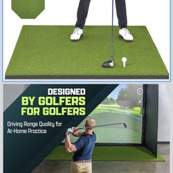 GoSports Elite 5’ x 4’ 15mm Golf Hitting Mat for Indoor and Outdoor Practice