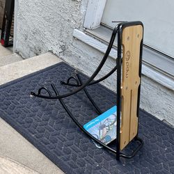 Bicycle Rack Wooden Inlay