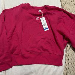 Women's Adidas Sweatshirt: Pink 