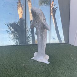 Dolphin Cement Statue
