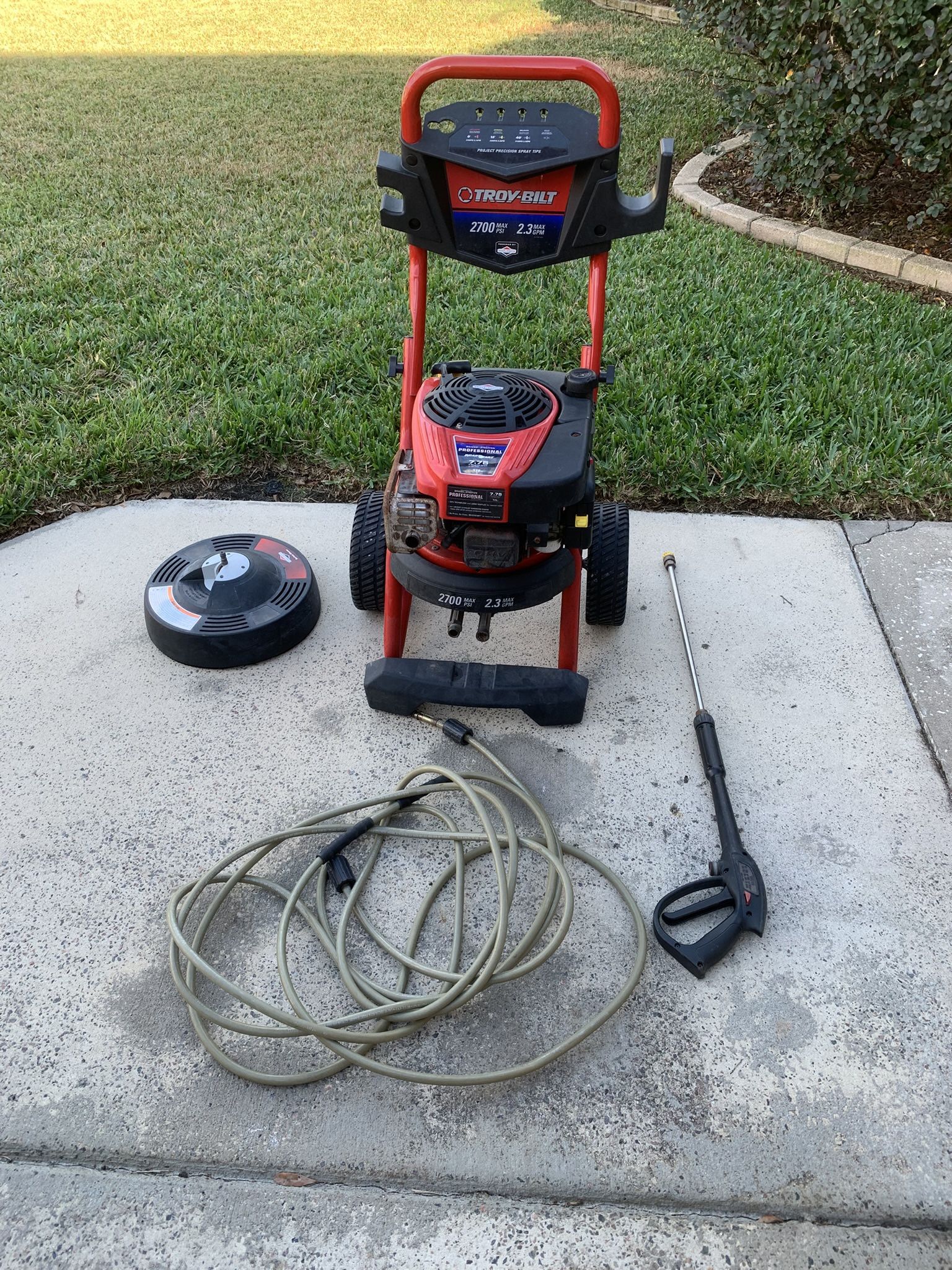 Troy Built Power Washer And Accessories