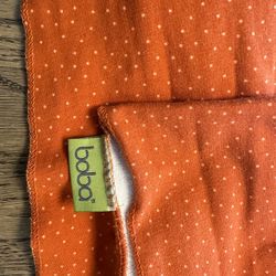 Orange polka dot Boba baby wrap