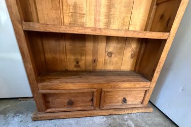 Rustic Solid Wood Bookcase