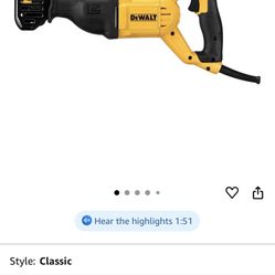 DEWALT Reciprocating Saw,