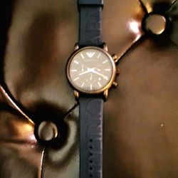 Emporio Armani Blue Poly Watch