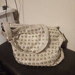 Vintage Blue Elegance Shoulder Bag 