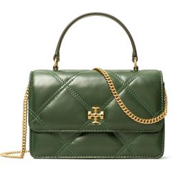 Tory Burch Kira Diamond Quilt Mini Top Handle Chain Wallet