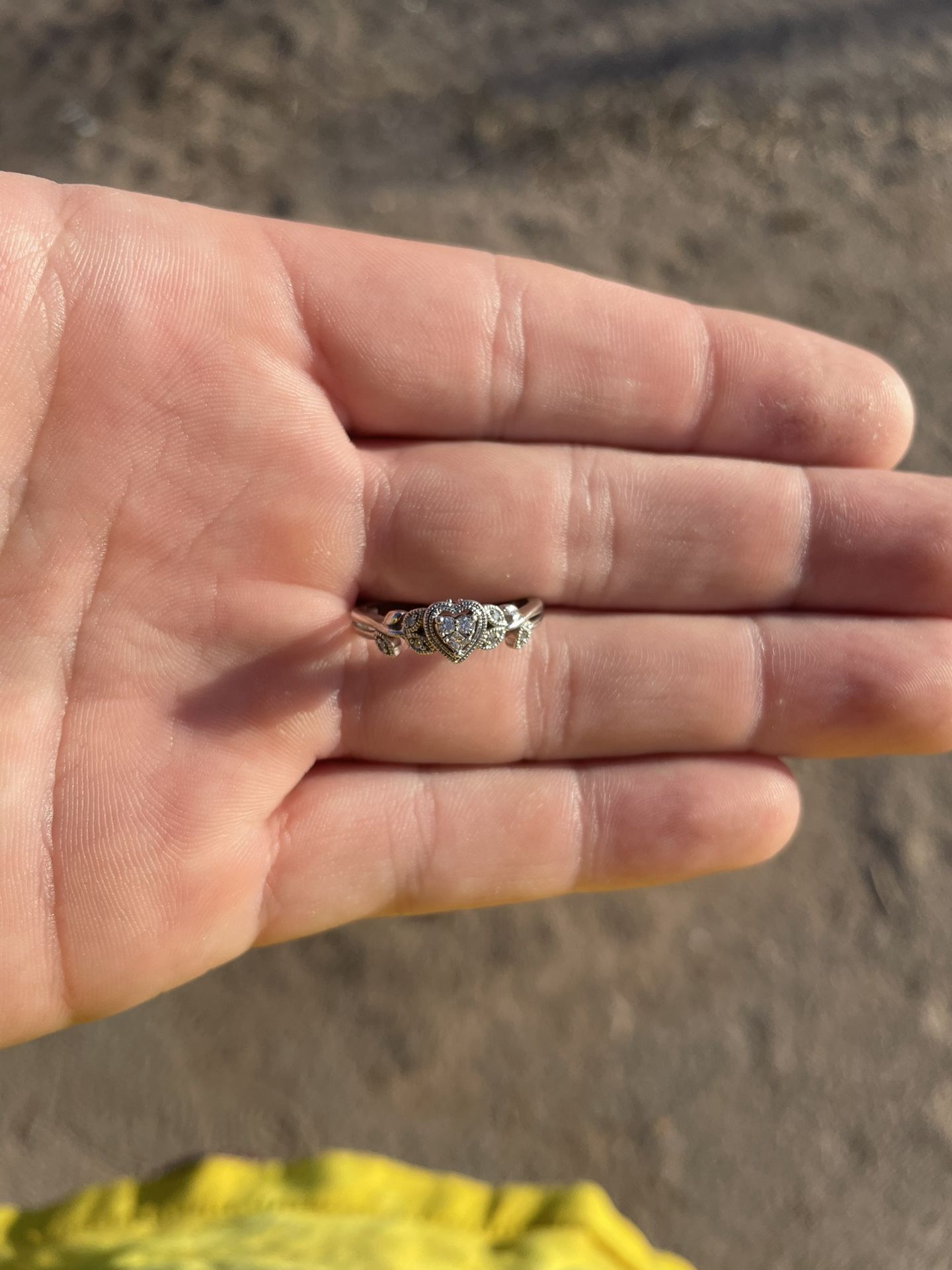 Heart Engagement Ring / Promise Ring