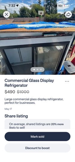 display refrigerator Commercial glass display refrigerator