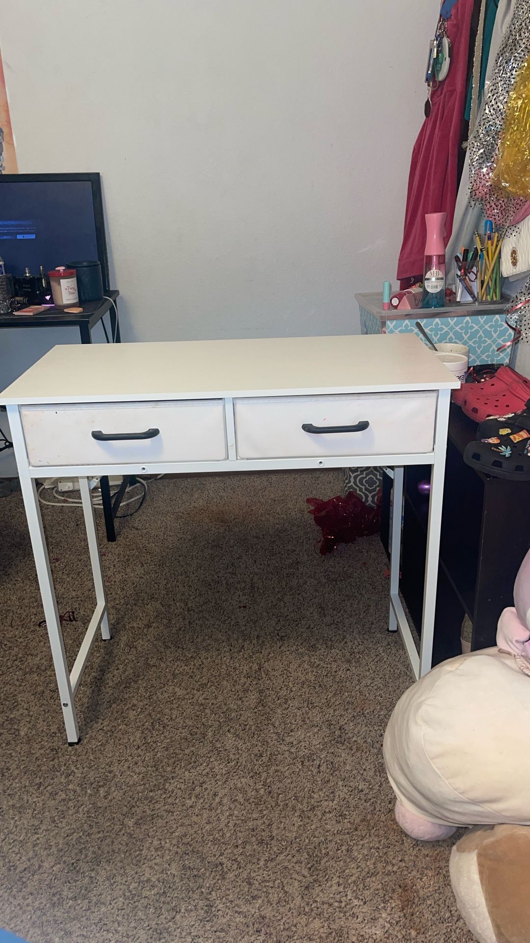 White Vanity Desk
