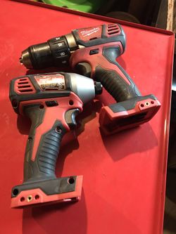 Milwaukee impact driver drill. Bare tools!
