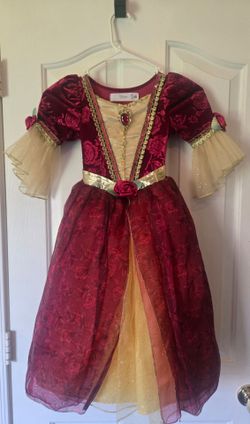 Disney Store Belle Beauty & The Beast Winter Red Costume