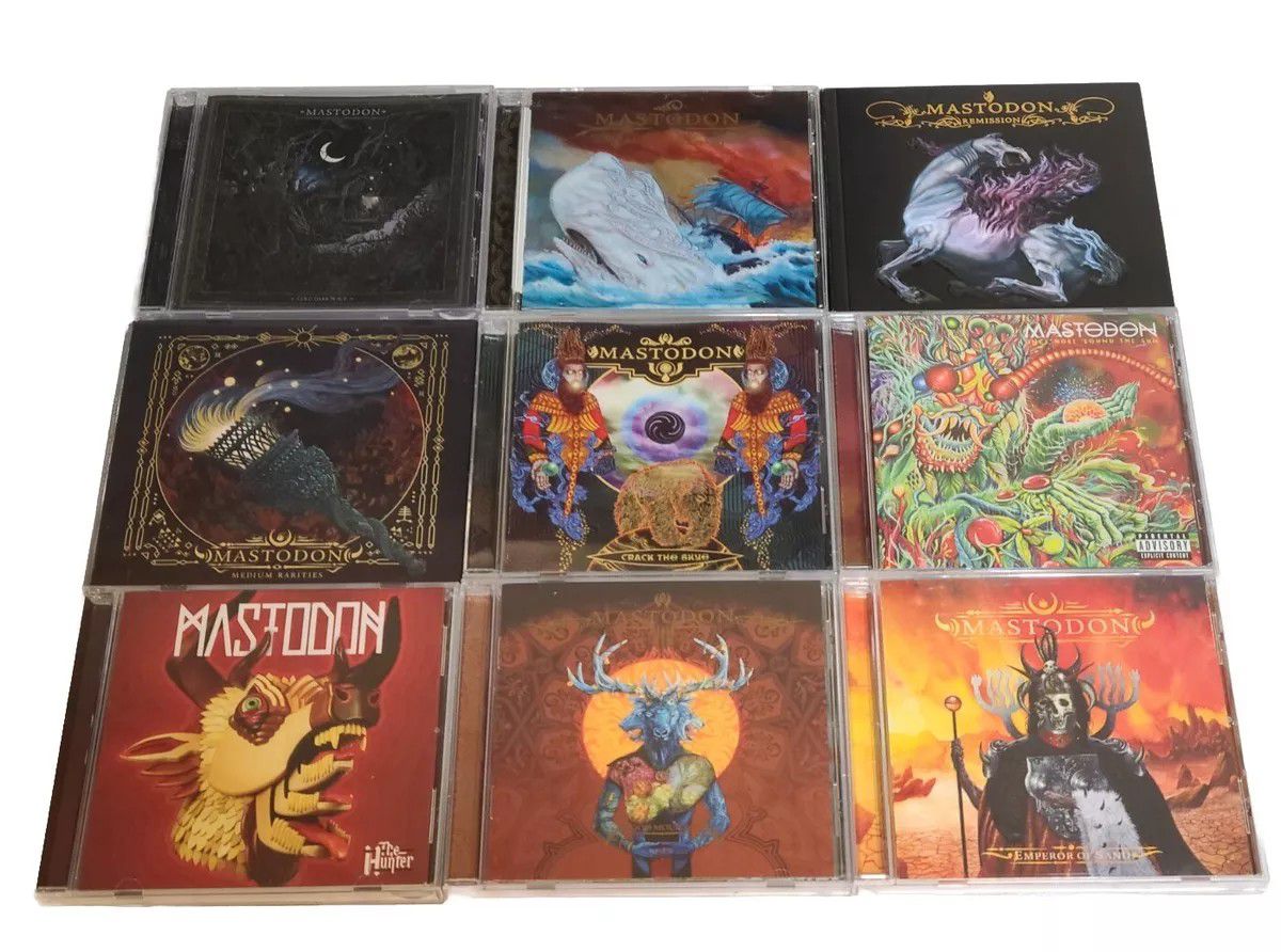 Mastodon 9 CD Lot Medium Rarities Remission Leviathan Hunter Emperor Of Sand 

