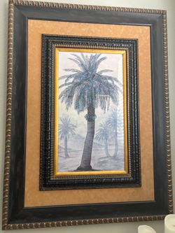 Palm tree Lithograph