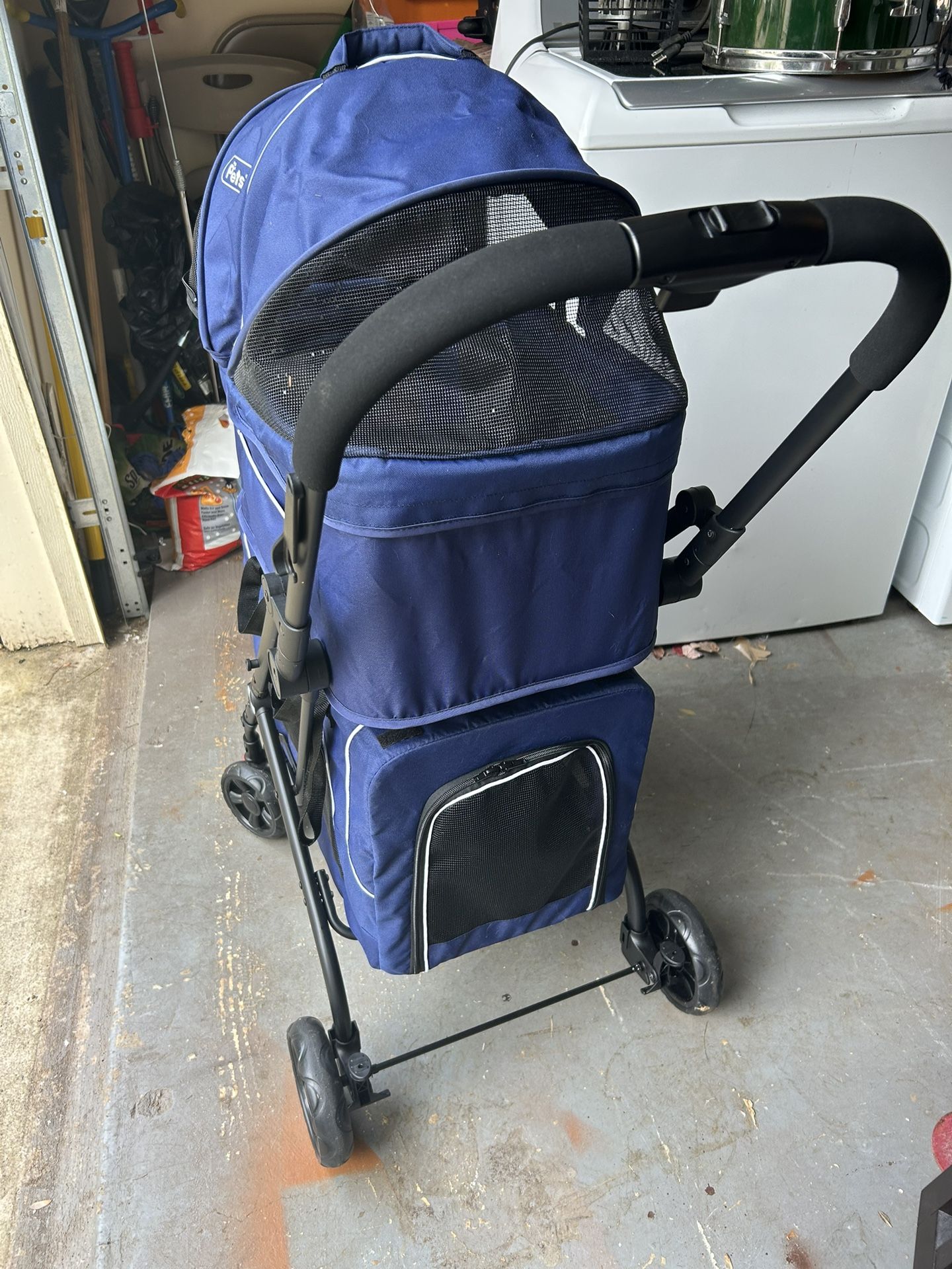 Double pet stroller