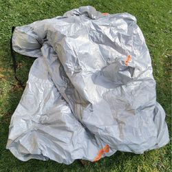 Universal car cover waterproof breathable fabric with cotton, 185" to 200"