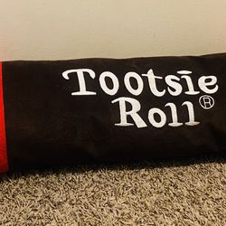 Tootsie Roll Candy Plush Pillow Large Vintage 36"