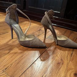 Women’s High Heeled Suede Shoes Size 8.5