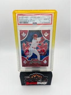 2019 Panini Chronicles Shohei Ohtani Crusade Blue Ice #12  /99  PSA 10
