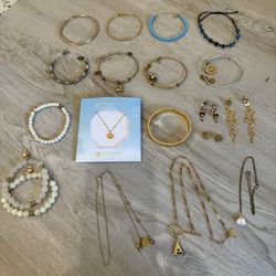 Jewelry Lot, Bracelets, Necklaces, Earrings - Tory Burch, Kate Spade, Etc