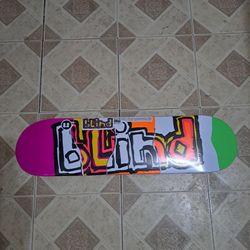 BLIND SKATEBOARDS THE NEON COLORS LOGO SKATEBOARD DECK SIZE 8.0 