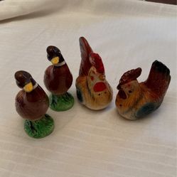 Farm Animal Salt And Pepper Shakers Vintage
