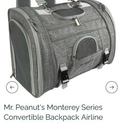 Mr. Peanut's Product Airline Approve Dog Carrier/Backpack