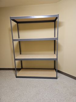 Industrial Shelving 60 in W x 24 in D Boltless Warehouse Shelves Garage Storage Racks 4 Tier Stronger Than Homedepot And Lowes Delivery Available