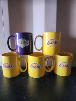 Logo Brands LA Lakers Stripe Mug