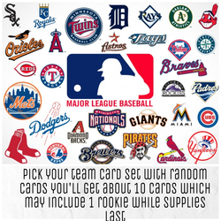 Baseball cards sets any team