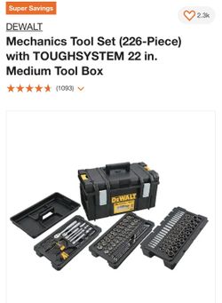 Dewalt Tool Box 226 Pieces 