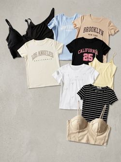 T-shirts and tank tops