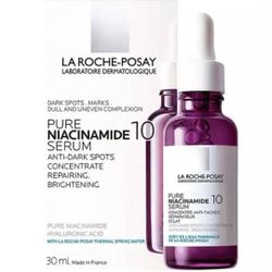 New Nuevos Authentic La Roche-Posay Pure Niacinamide 10 Serum-Anti-Dark Spots-30ml 