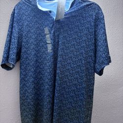 The shirt is a Walter Hagen Men's Performance 11 Naples Printed Short Sleeve Golf Polo.