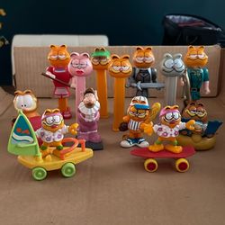 Vintage Garfield Character Lot 13 Pieces