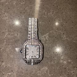 Carti Watch Mossanite Passing diamond Testing 