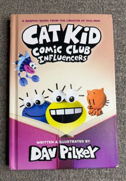 Cat Kid Comic Club Influencers HC Dav Pilkey Graphic Novel Book 5
