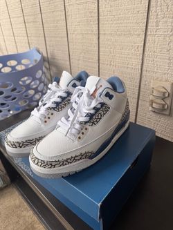 Blue Jordan Retro 3 sneakers