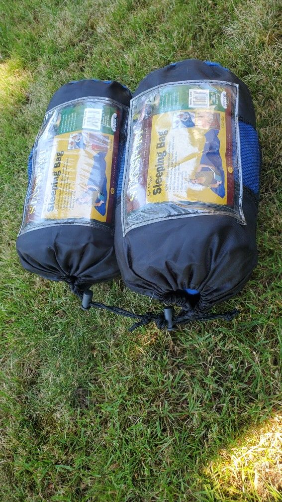 Fleece Sleeping Bag Blue 2