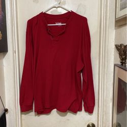 Men’s Long Sleeve Shirt, A Band Collar  XL