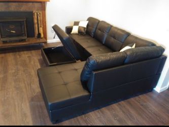 Sectional and ottoman