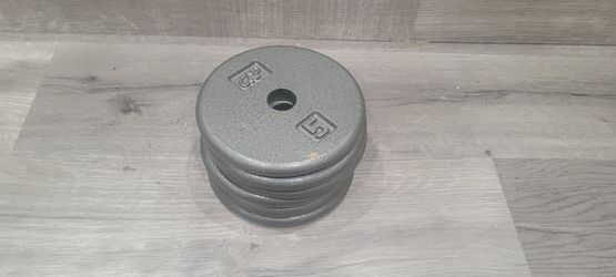 Set of Six (6) CAP 5 lb Olympic Plate Weights