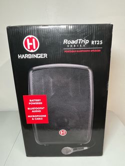 Harbinger RoadTrip RT25 Portable Bluetooth Speaker / PA w/ Microphone