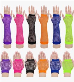 Fishnet fingerless gloves set ***Buckeye