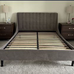 Queen Tufted Bed frame and headboard