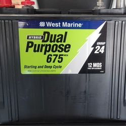 Brand New West Marine 675 Batteries