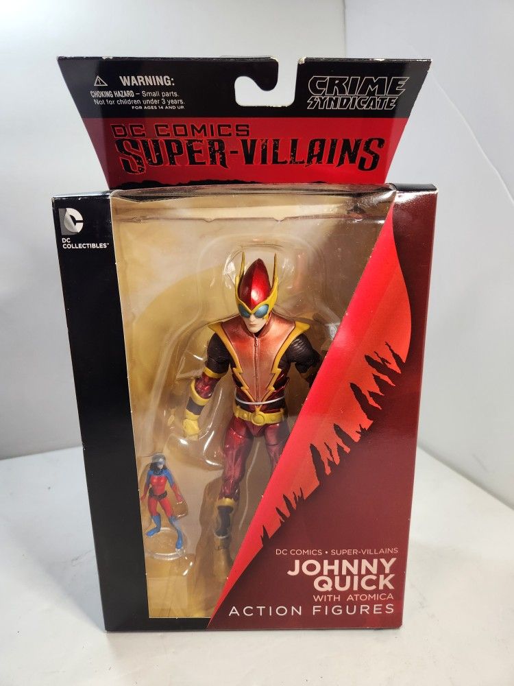 NEW Johnny Quick w/Atomica DC Comics Action Figure Super Villain Crime Syndicate
