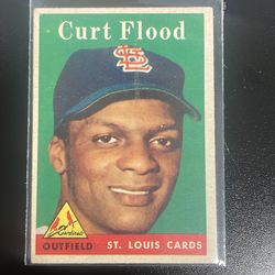 Curt Flood 1958 Topps Rookie Card 464