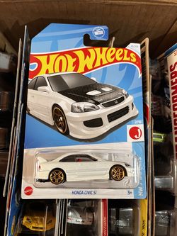 Hot Wheels Honda Civic Si White with Black Hood HW J-Imports 2/10 45/250 JDM