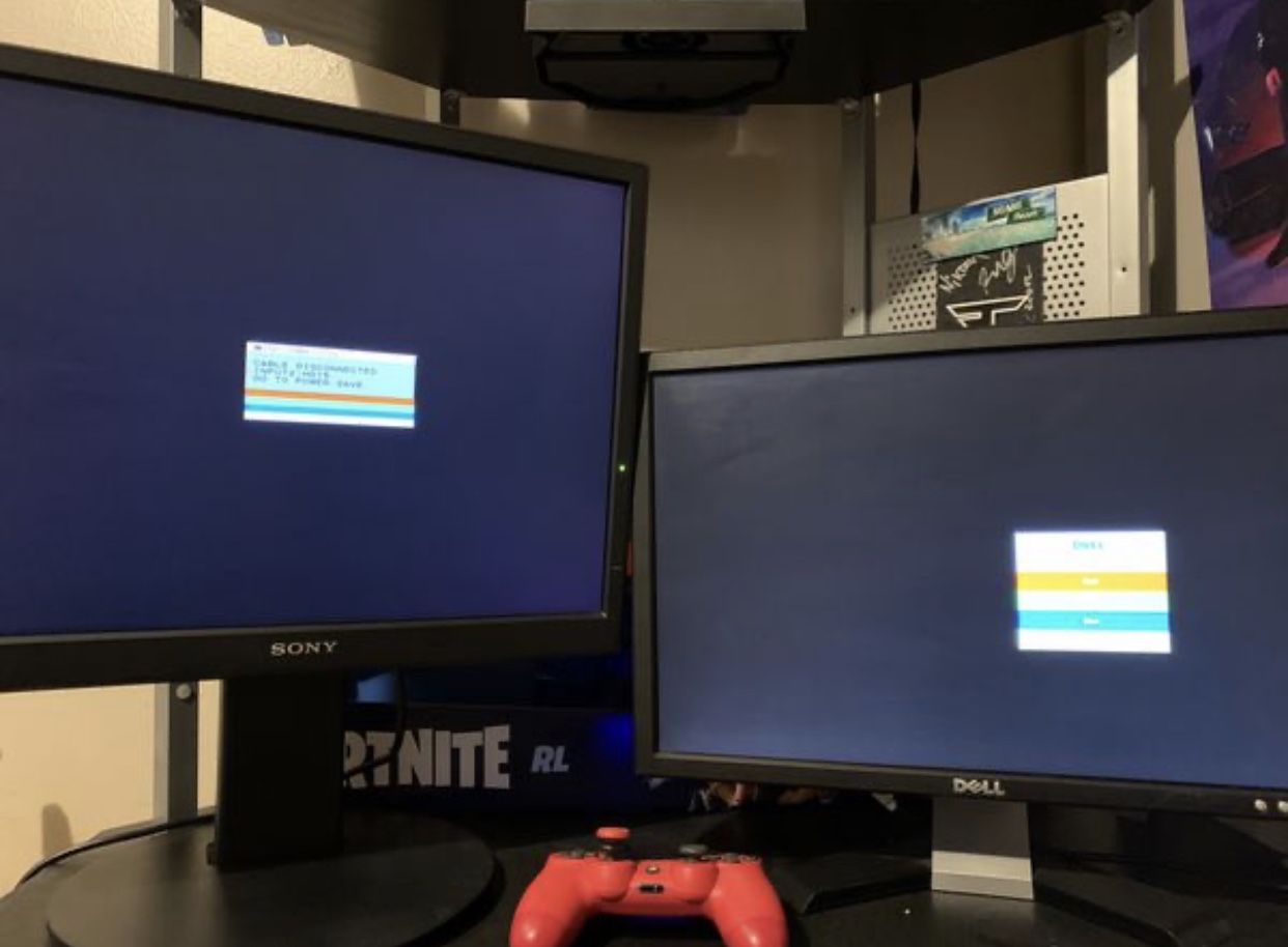 DELL MONITOR AND SONY MONITOR